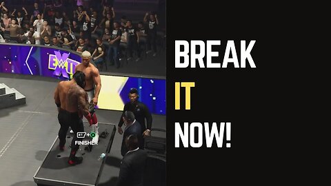 WWE 2K24 How to Put Someone Through Announce Table