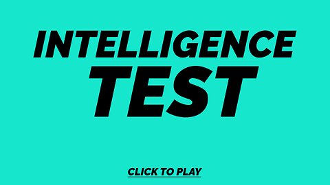 Intelligence Quiz