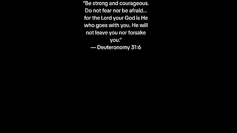Deuteronomy 31:6