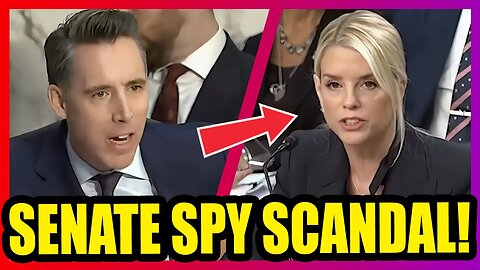 Pam Bondi PANICS As Josh Hawley Confronts Congress Over Massive Phone Leak!