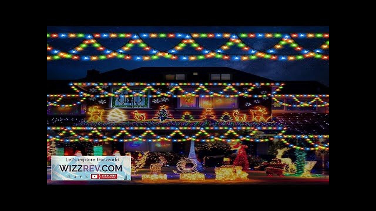 KAZOKU Christmas Lights Outdoor Indoor 40FT 380 LED Waterproof Christmas Tree Lights Review