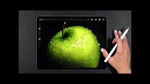 Draw With Me - Realistic Apple - My Procreate Digital Art Technique