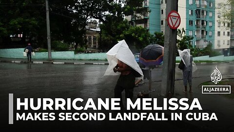 Downgraded hurricane Melissa makes second landfall in Cuba after devastating Jamaica