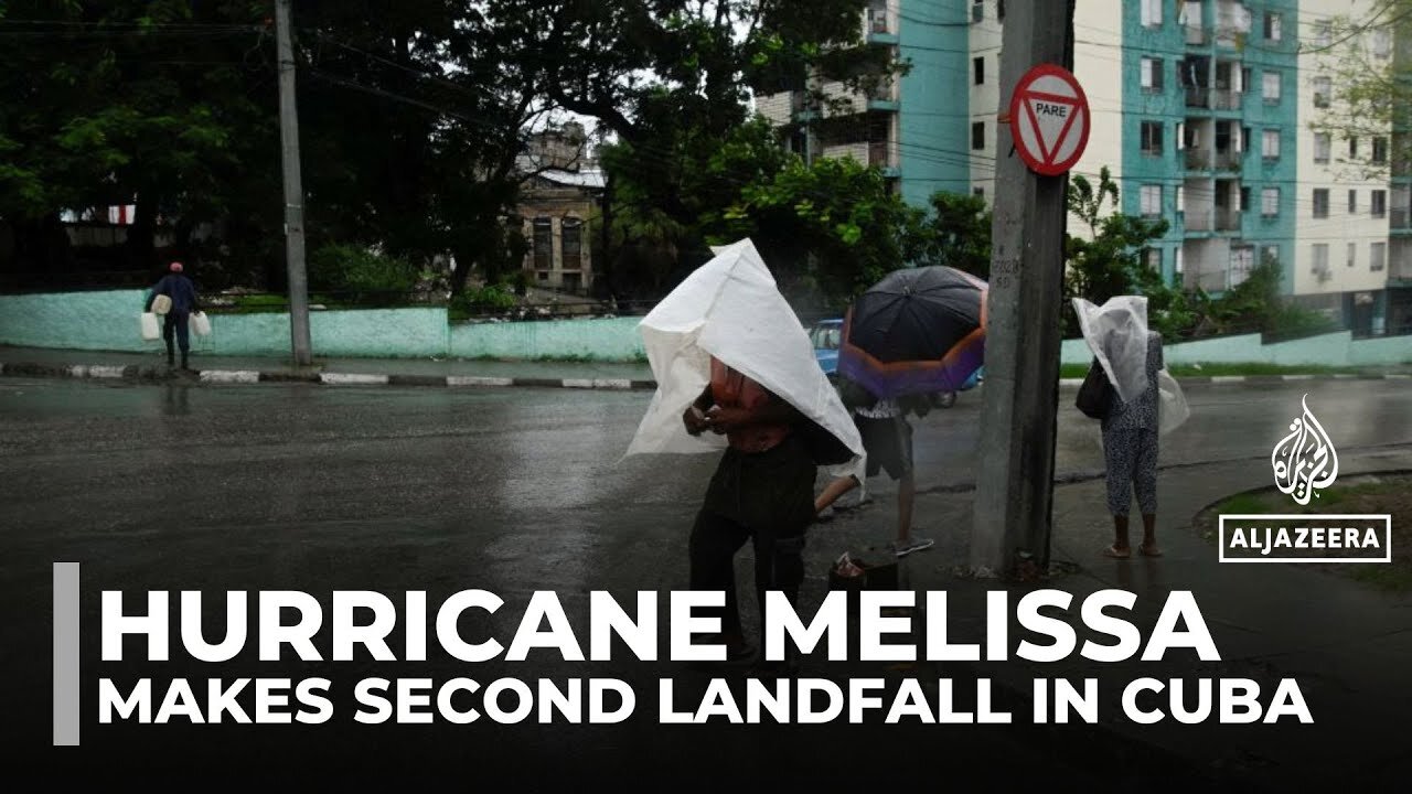 Downgraded hurricane Melissa makes second landfall in Cuba after devastating Jamaica