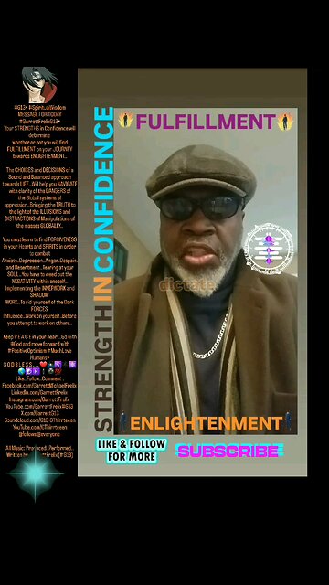 ▪︎FULFILLMENT AND ENLIGHTENMENT/STRENGTH IN CONFIDENCE▪︎