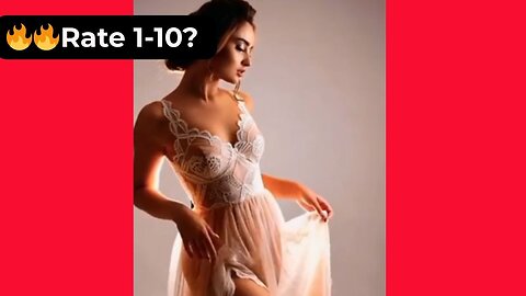 🔥 Rate Her Body in This See-Through Lace Evening Dress 1-10? 😍 Supermodel 4K