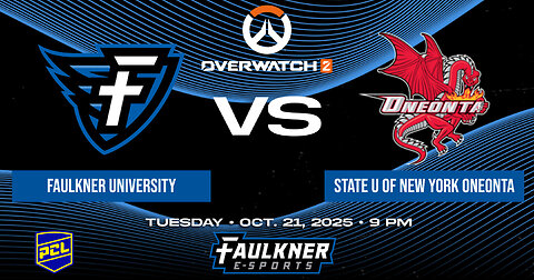 Overwatch 2- Faulkner vs. State University of New York Oneonta (10/21/2025)