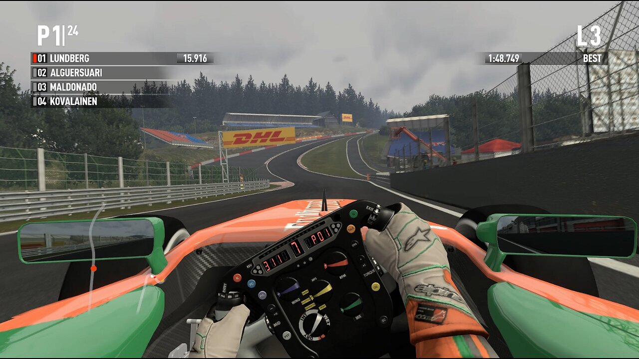 F1 2011 Game Spa Practice 3 Force India