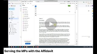 Serving the MPs with the Affidavit