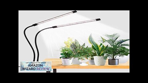 GooingTop LED Grow Light6000K Full Spectrum Clip Plant Growing Lamp with White Review