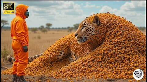 LEOPARD infested with millions of parasites rescued by courageous team.