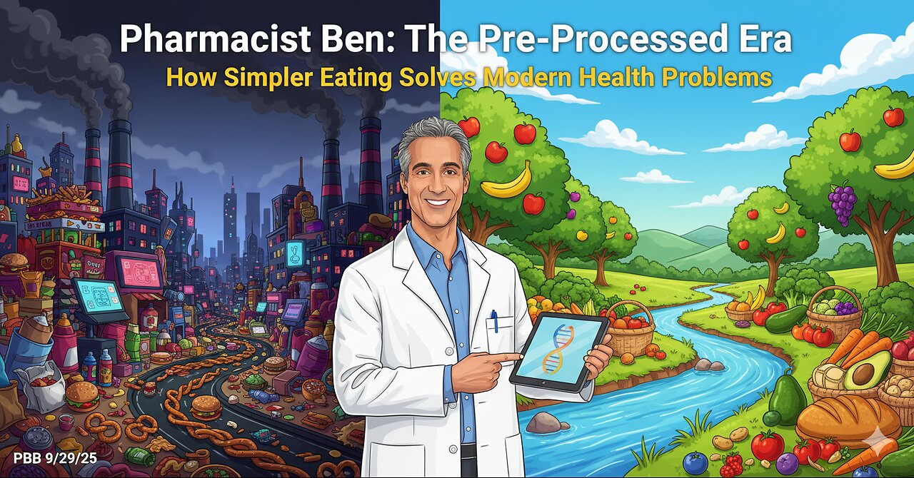 Pharmacist Ben:The Pre-Processed Era: How Simpler Eating Solves Modern Health Problems PBB 9/29/25