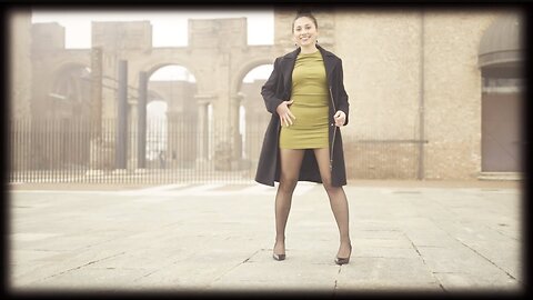 GLAMOUR MODELING EDITORIAL: Pantyhose, Stockings, Tights, High Heels, Short Mini Skirt Dress (4K)