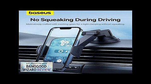 Baseus UltraControl Go Series Clamp-Type Car Phone Holder Car Dashboard/Window Mount Stand Review