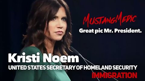 #Breaking News Kristi Noem is rocking it! Great pic, Mr. President! 🇺🇸