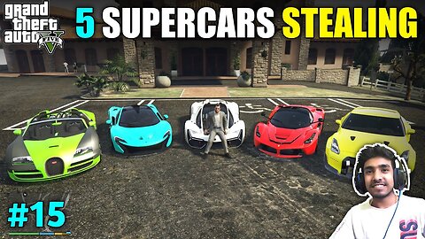 STEALING SUPER CARS GONE WRONG _ GTA V GAMEPLAY _15