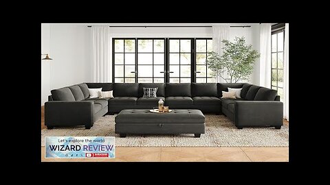 Belffin Oversized Modular Sectional Sofa U Shaped Sofa with Storage Ottoman Convertible Review