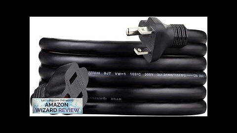 Amazon Basics Extension Cord 13 Amps 125V 10 Foot Black Review