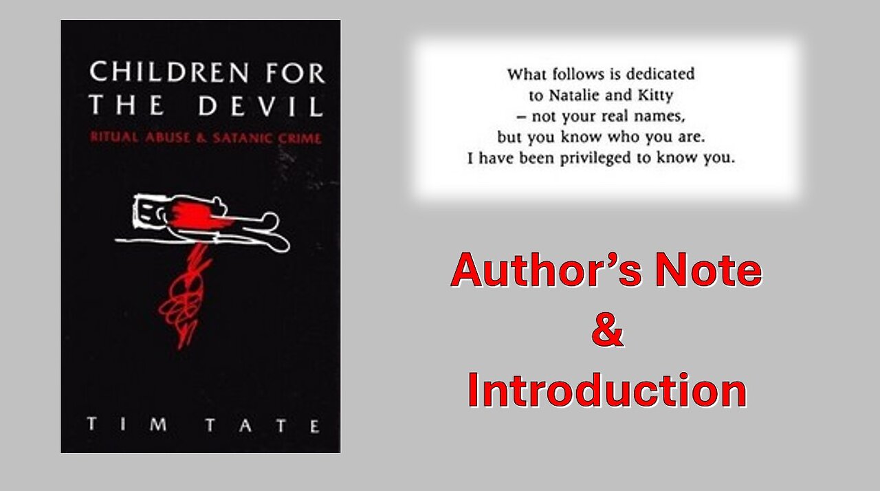 S2 EP184 -- Children For The Devil: Ritual Abuse & Satanic Crime - Note, Introduction & Dedication