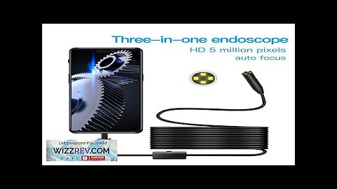 AN100 14mm lens Camera Endoscope For Cars Micro USB Type-c Inspection Endoscope Review