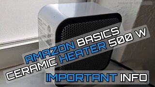 Amazon Basics Ceramic Space Heater Review With Pros and Cons: (Watch Before You Buy)