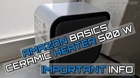 Amazon Basics Ceramic Space Heater Review With Pros and Cons: (Watch Before You Buy)