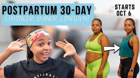 30-Day Postpartum Weight Loss Challenge 💪 | At-Home Fitness for Moms After Baby