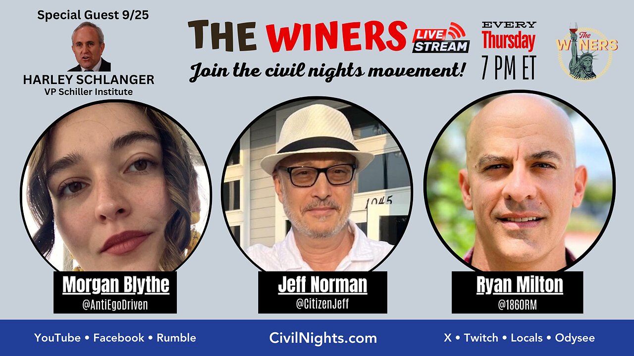 The Winers Ep. 53 (streams live on Sept 25 at 7 PM ET)