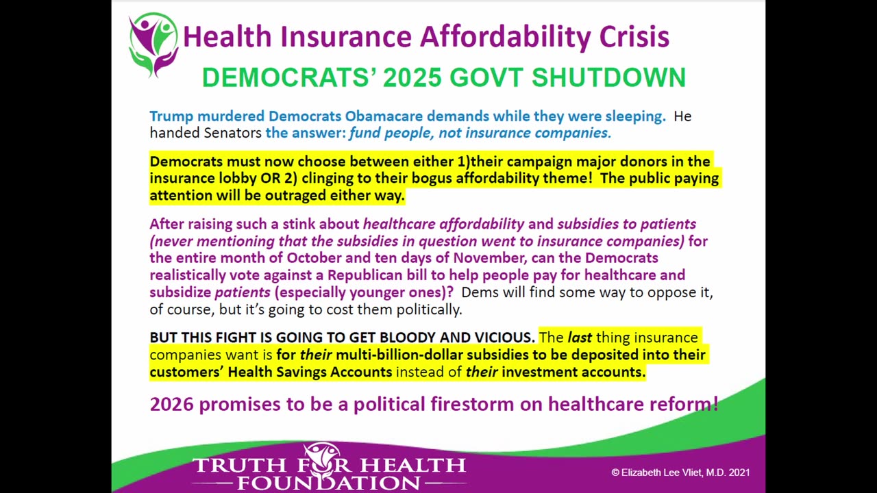 FAITH over Fear Dec 2 2025: Obamacare: The Overlooked Culprit in Healthcare