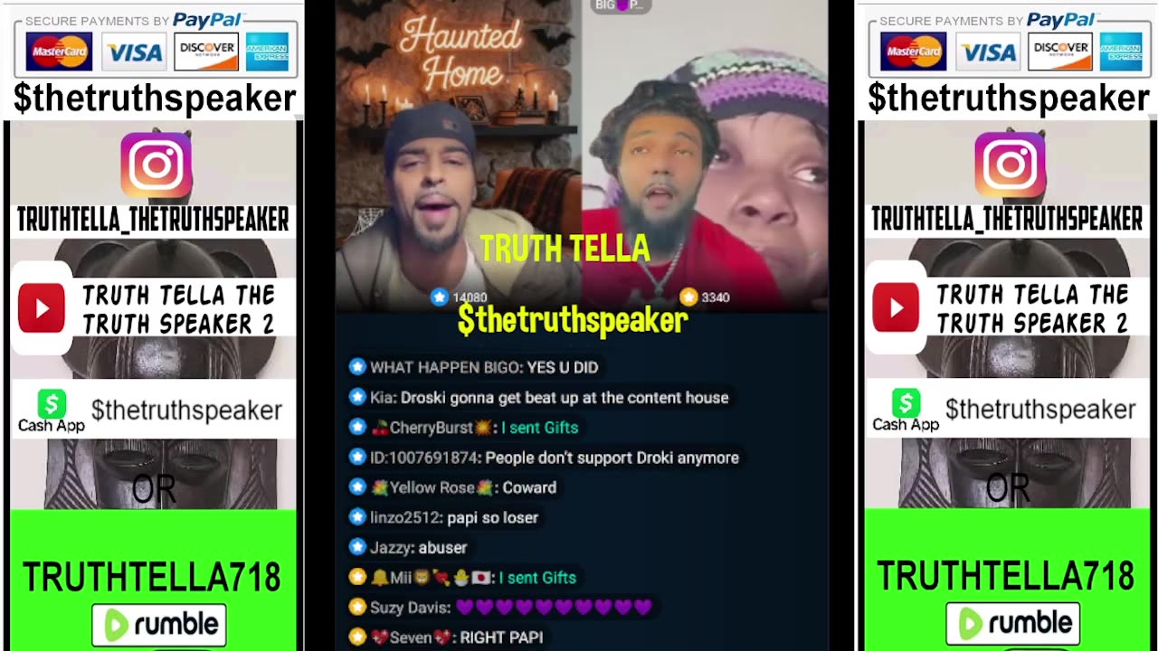 DROSKI GOES LIVE LAUGHING TELLS PAPI HE WONT BE DISRESPECTED IN HIS OWN HOUSE