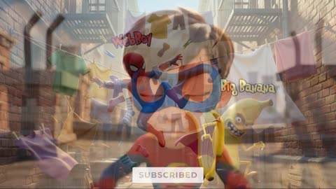 WebBoy vs Big Banana | Spider-Hero Style 3D Animation | Funny Kids Short