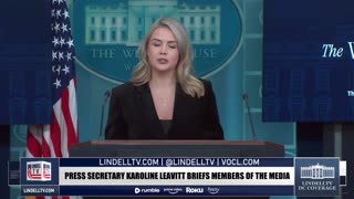 Karoline Leavitt responds to a question about Trump response of Treasonous video posted by Democrats