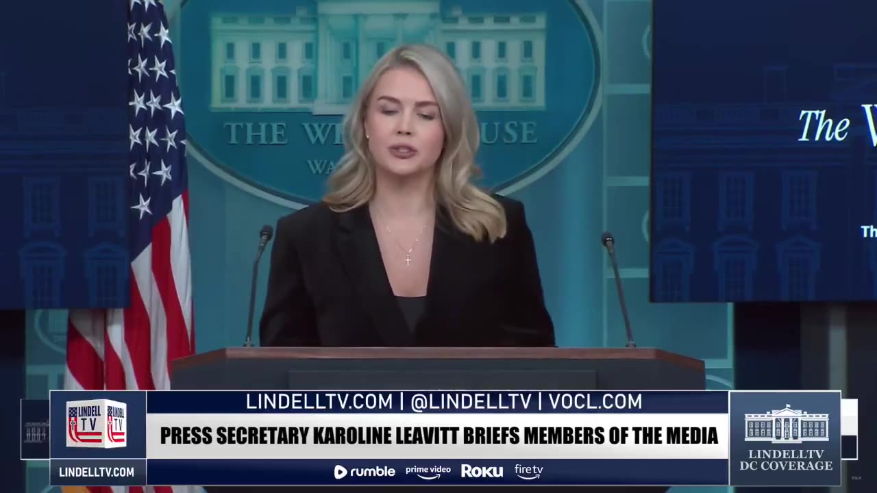 Karoline Leavitt responds to a question about Trump response of Treasonous video posted by Democrats