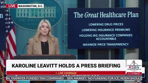 WATCH: Karoline Leavitt Explains President Trump's " The Great Healthcare Plan" - 01/15/26