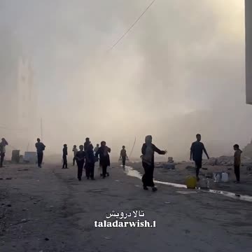 Gaza’s Children broke down in tears after going out to fetch water
