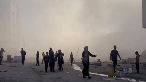 Gaza’s Children broke down in tears after going out to fetch water