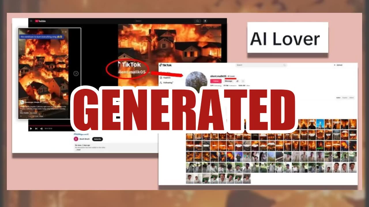 Fact Check: Video Of Wildfire Burning In Hollywood Is NOT Real -- AI Generated Scenes