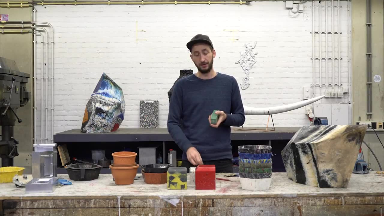 How to finished objects from recycled plastic