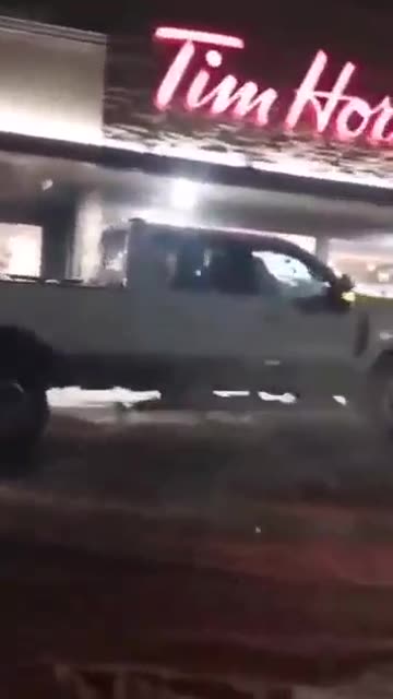 Drunk Takes Out Drive-Thru Sign