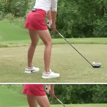 Attractive golfer Muni He #golf #golfer #professional #attractice #graceful #green #fairway #pro