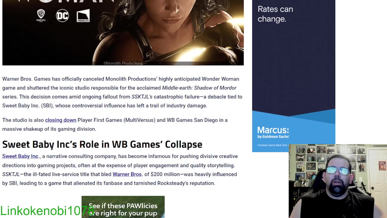 WB Cancels Wonder Woman Game And Monolith Studios