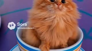 Cat Spins Out of Control on Teacup Ride! 🐱🌀🤣