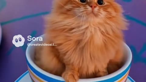 Cat Spins Out of Control on Teacup Ride! 🐱🌀🤣