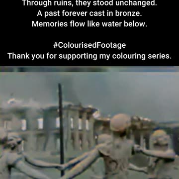 Dancing Through History Barmaley Fountain Footage #ColourisedHistory