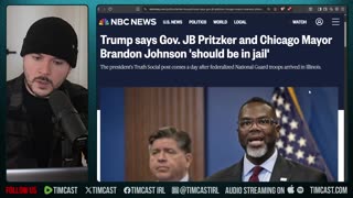 Trump Calls For ARREST Of Democrat Mayor And Illinois Governor, CIVIL WAR! | Tim Pool