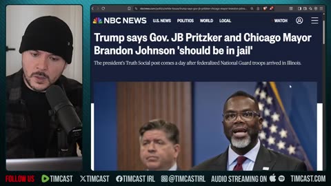 Trump Calls For ARREST Of Democrat Mayor And Illinois Governor, CIVIL WAR! | Tim Pool
