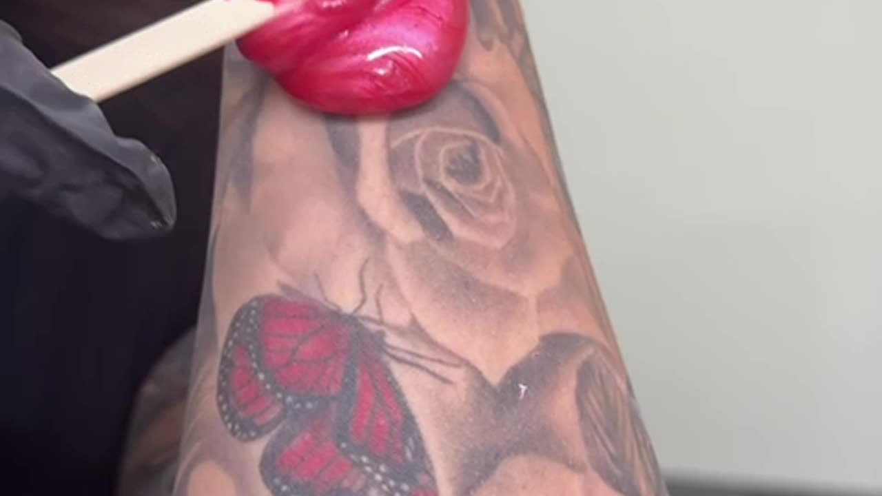 Arm Waxing Transformation Using Sexy Smooth Cherry Desire Hard Wax | @stripped.bydom ✨