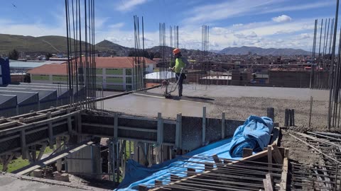 Regla Vibratoria - Acabado Concreto Losa Aligerada