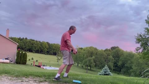 Potato Cannon Burps Flame In Man's Face