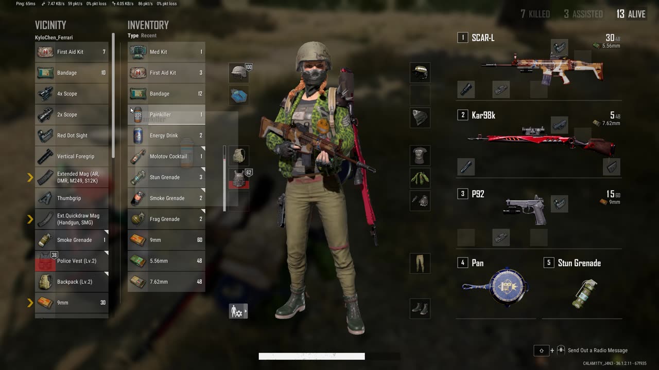 How it is to play with a very bad teammate in PubG (Chicken Dinner)